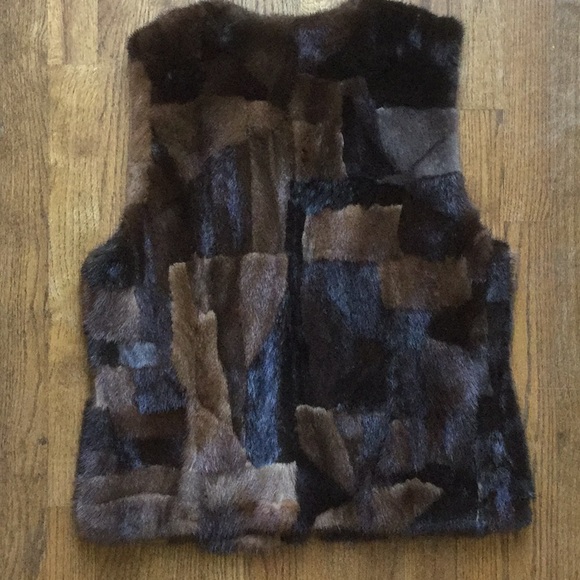 Mink patchwork vest - Picture 2 of 6